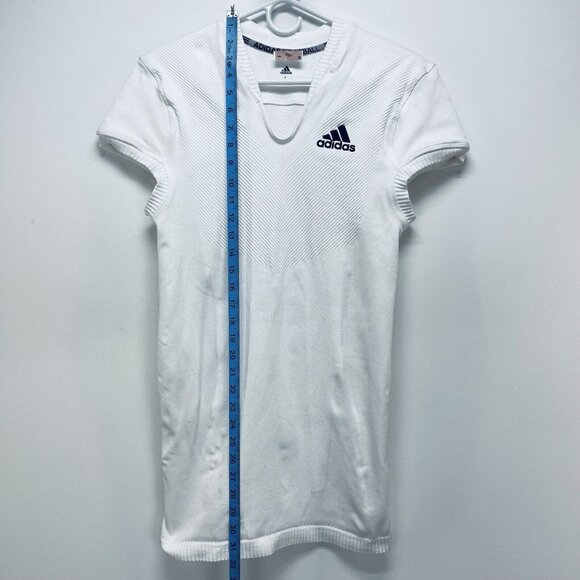 Adidas Shirt Size L Mens Techfit Primeknit White Football Jersey Training New - Picture 6 of 9